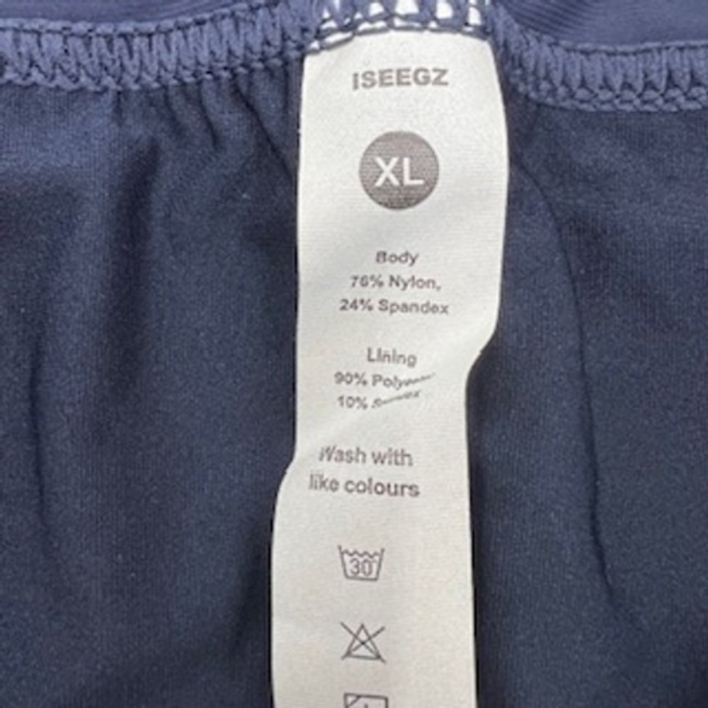 ISEEGZ Women Navy Blue Athletic Skort XL Built-in Shorts Pocket Drawstring NEW - Picture 8 of 8